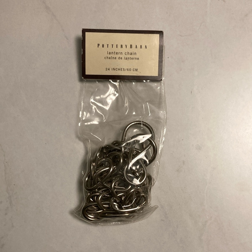 Pottery Barn Silver Lantern Chain